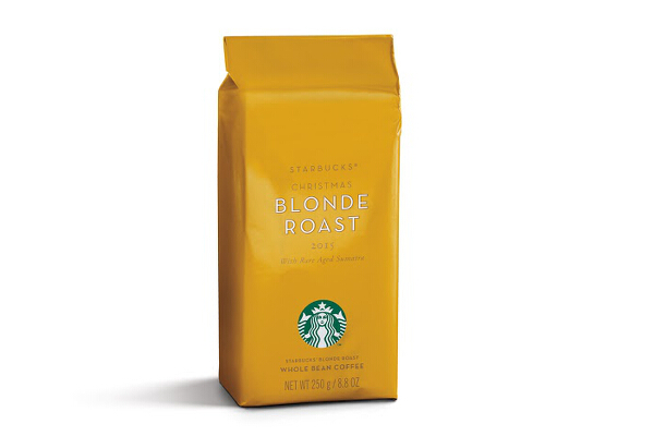 Starbucks Christmas Blonde Roast (P425) is specially crafted by Starbucks master roasters, roasted for a shorter time to bring out the warm, woodsy aromas and flavors of brown sugar, sweet oranges, and all-spice.