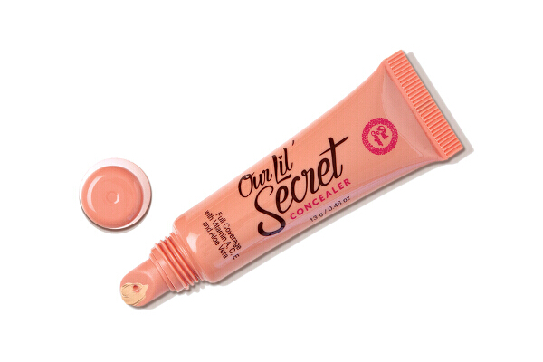 Pink Sugar Our Lil’ Secret Concealer (P299). This full coverage concealer has cucumber and chamomile extracts, and comes in four shades.