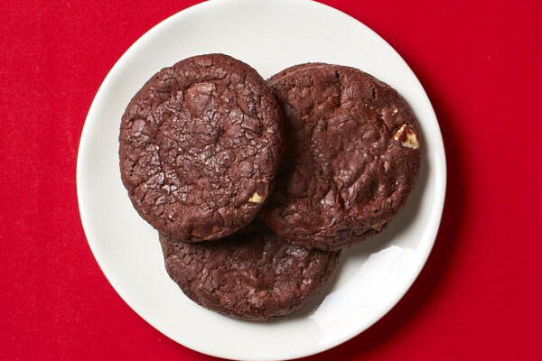 Triple Chocolate Truffle Cookie, P65. My other favorite new holiday item, this delicious, rich dark chocolate cookie is crisp on the outside and gooey on the inside.