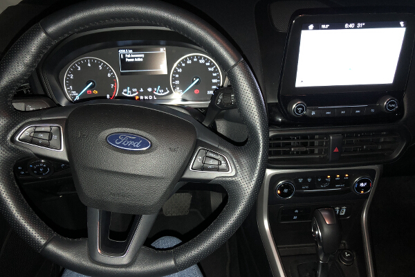 EcoSport steering and touchscreen 2