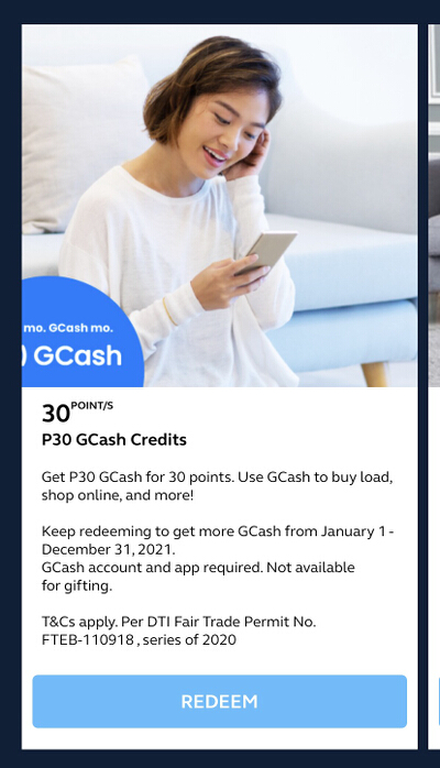 Globe Rewards GCash credit